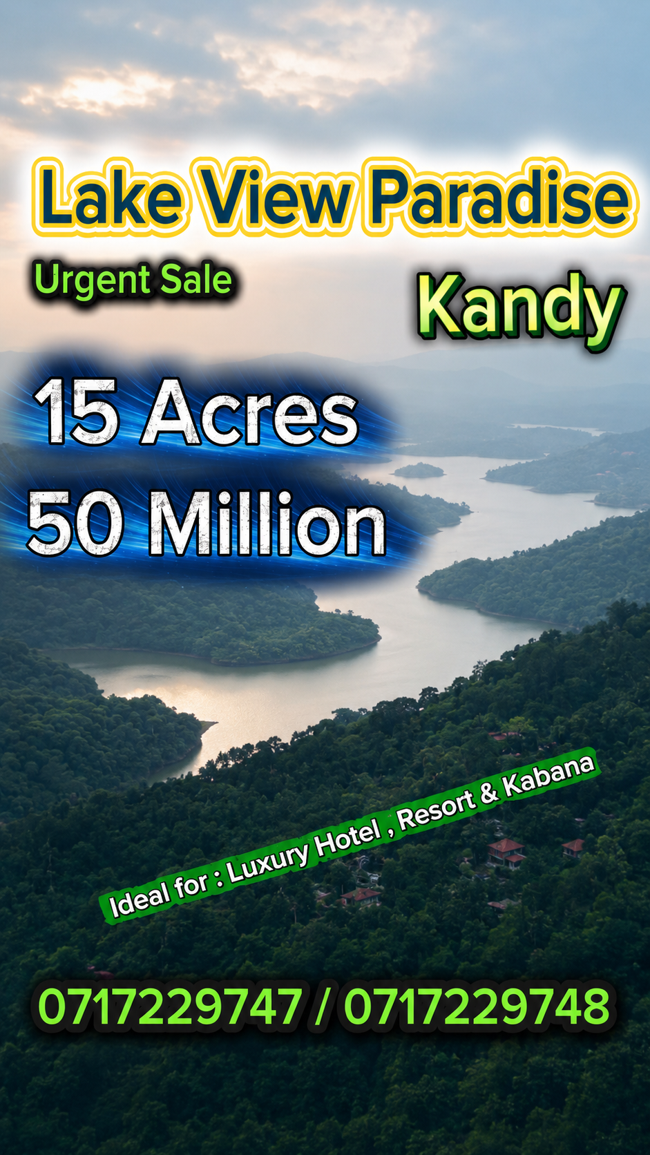 Lake View Paradise Land Urgent Sale